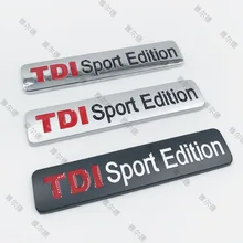 1pcs metal TDI SPORT EDITION Car decorative stickers emblem car styling for Volkswagen Golf POLO SANTANA T0URAN SAGITAR MAGOTAN