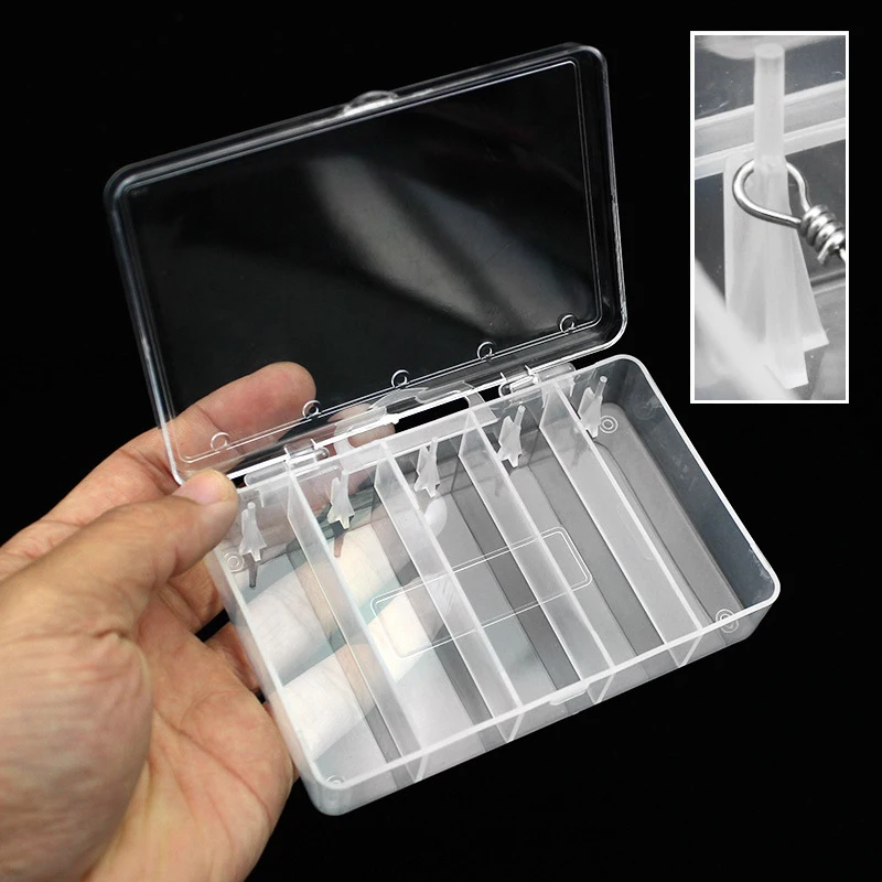 

5 Grid Holding Lure Fishing Box Hard Baits Storage Cases Protable Fishing Tackle Case Multifunction Frog Lures Plastic Collect