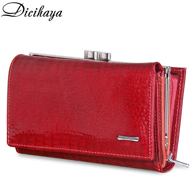 DICIHAYA NEW Genuine Leather Women's Wallet Alligator Short Hasp Zipper Wallet Ladies Clutch Bag Purse Female Luxury Coin Purses DICIHAYA NEW Genuine Leather Women's Wallet Alligator Short Hasp Zipper Wallet Ladies Clutch Bag Purse Female Luxury Coin Purses