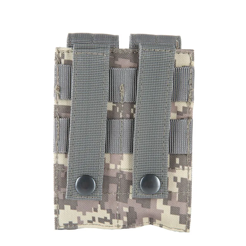 ACU 600D 9 мм Молл Открытый боевой военная охотничьи сумки нейлон тактический Двойной Пистолет Журнал Mag сумка Закрытая кобура - Цвет: ACU