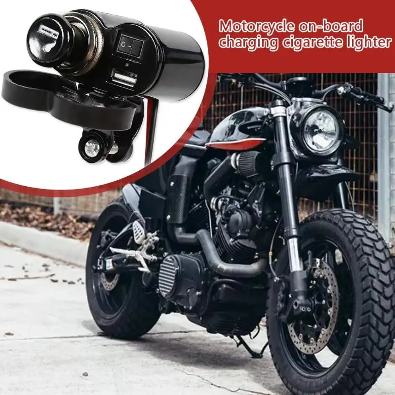 DC12-24V 2 в 1 мотоцикл 5V 2.1A USB кабель для мобильного телефона для Зарядное устройство Прикуриватель разъем долговечность не менять очень легко