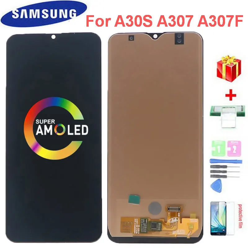 Дисплейный модуль Super AMOLED для Samsung Galaxy A30s/A307/A307F/A307G/A307FN SM-A307F | Мобильные телефоны и