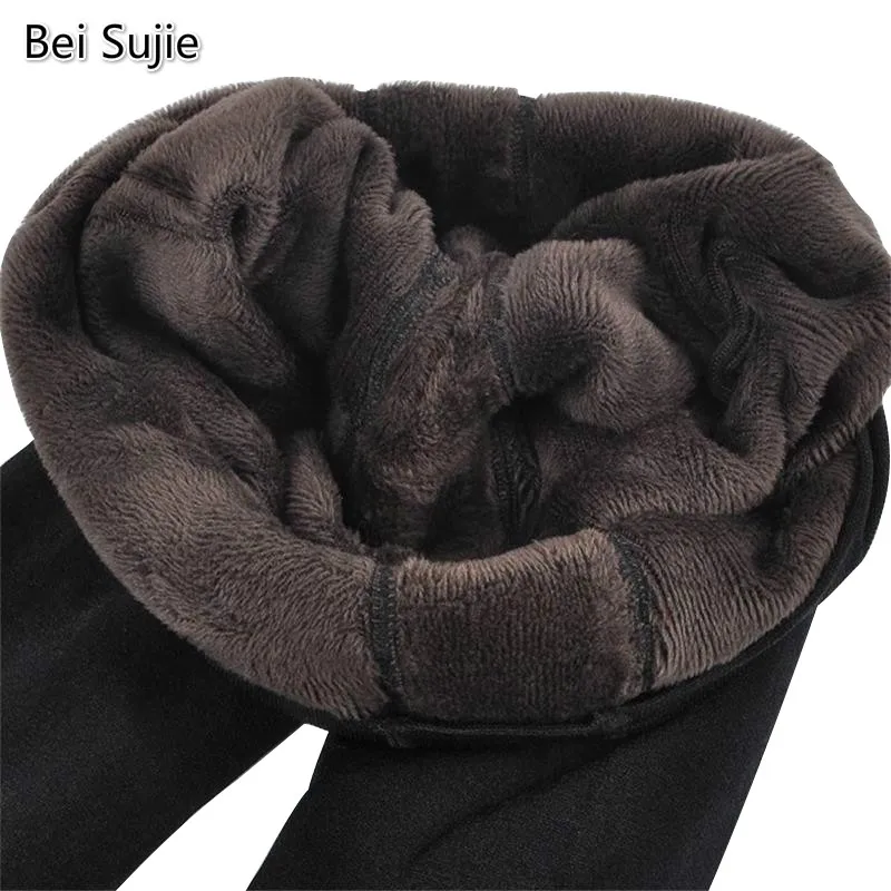 

Bei Sujie New Fashion High Elastic and Good Quality Thick Velvet Knitted Warm Leggings for Autumn and Winter for Women