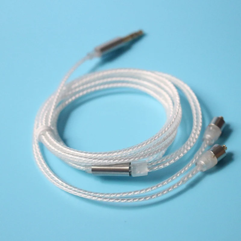 3.5mm MMCX Earphones Audio Cable Silver Plated for Shure SE535 SE215 |