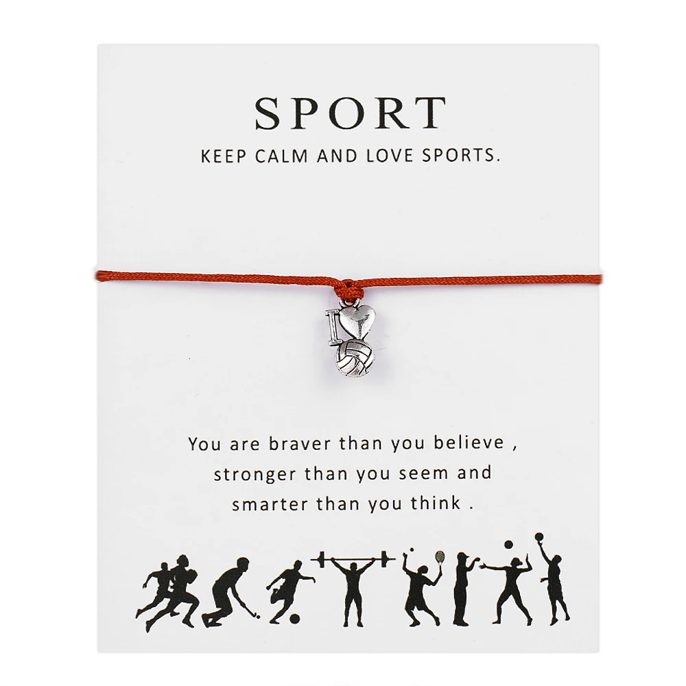same as photo show SPORTgifts Регулируемое наружное кольцо из вощеных шнурочков с различными подвесками, браслеты с брелоками для женщин femme гравировкой SHE BELIEVED SHE COULD SO SHE DID кулон - Окраска металла: same as photo show