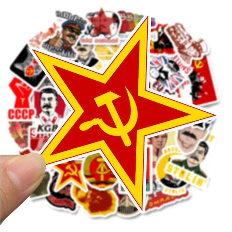 LL-083#50/шт. Сталин СССР CCCP ПВХ граффити стикеры классический креативный дизайн коллекция подарок высокое качество печати