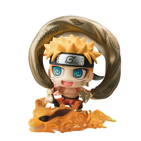Naruto Cute konoha Ninja Aeolus Uzumaki Naruto Тор Учиха Саске москитные катушки глазная капсула игрушка Гараж Комплект