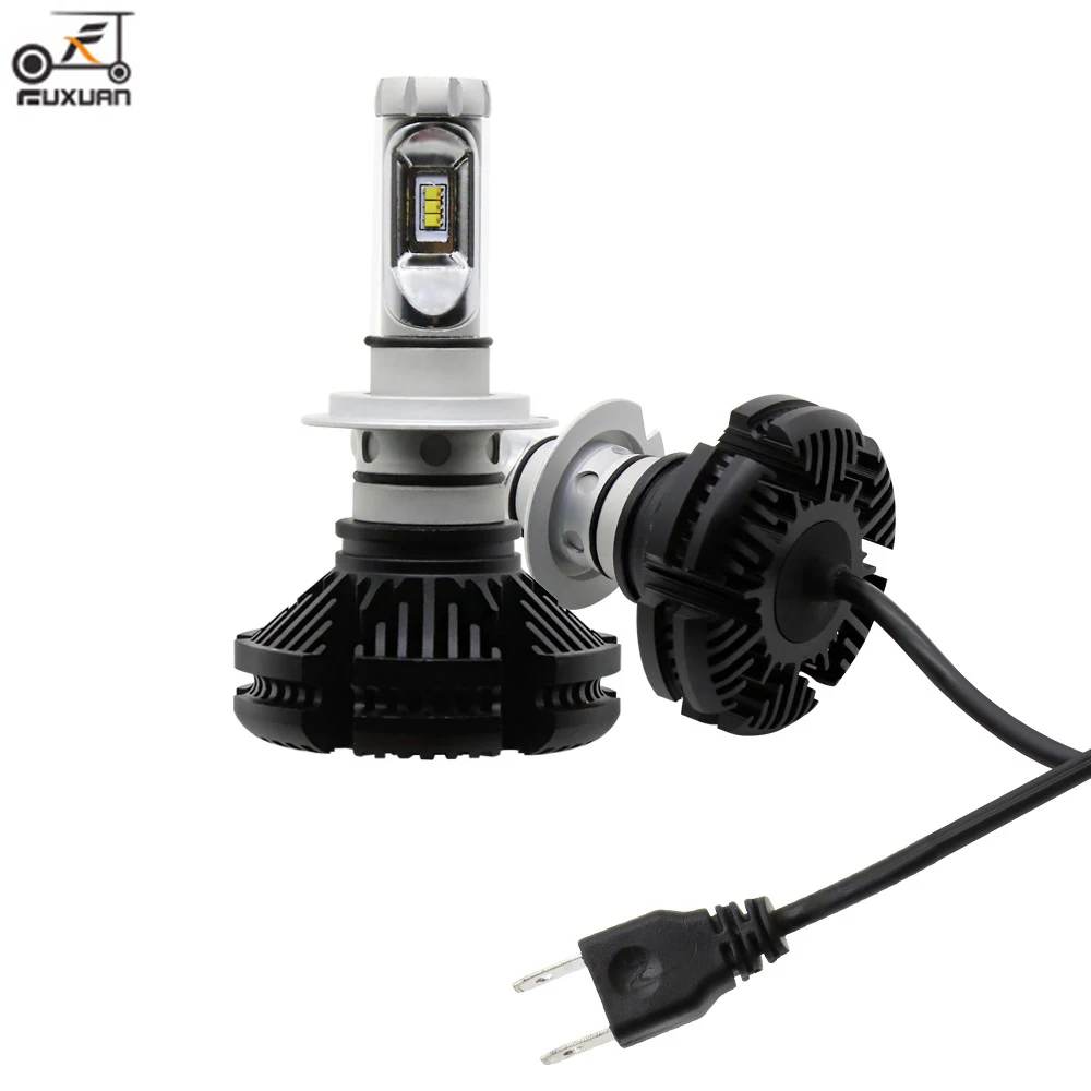 

FUXUXAN ZES Chip H7 Led Auto Headlights Led H4 H1 9005 9006 H27 880 H11 led 50W 6000K 12000ML Car Front Bulb Fog Light
