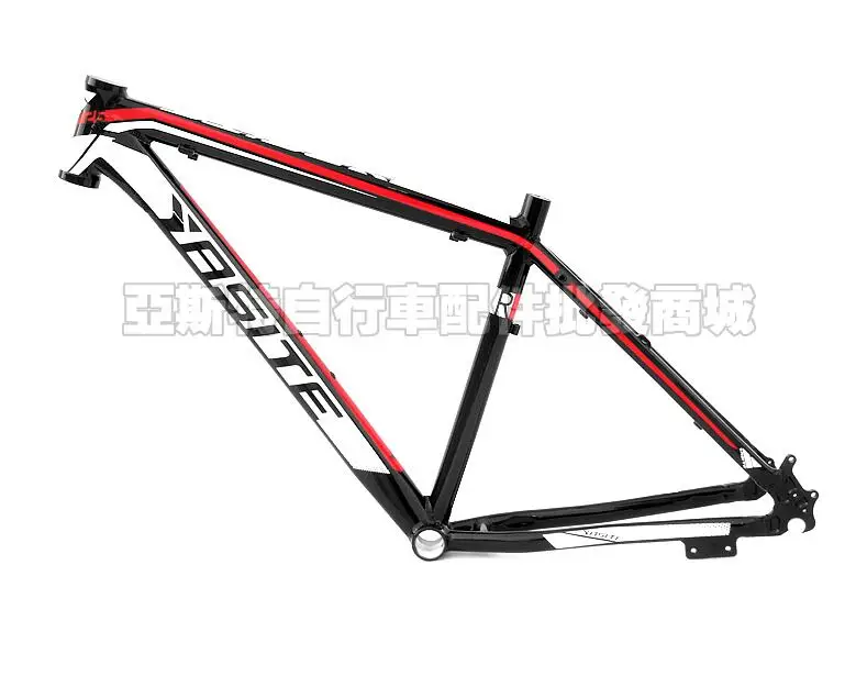 YASITE 26x17 дюймов высокопрочный алюминиевый сплав MTB горный велосипед стойки вымирание яркий дисковый корпус тормоза - Цвет: gloss black red