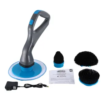 

4 Pieces Wireless Hurricane Muscle Scrubber Electric Brush With Brush Heads Bathroom Surface Bath Shower Tile Brush