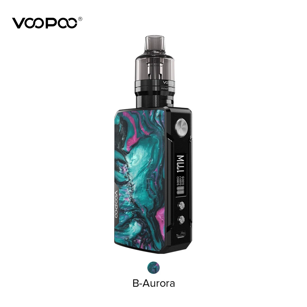 Боксмод VOOPOO DRAG 2 4 5 мл PnP Pod Tank PNP VM5 VM6 Coil максимальная мощность 177 Вт электронная