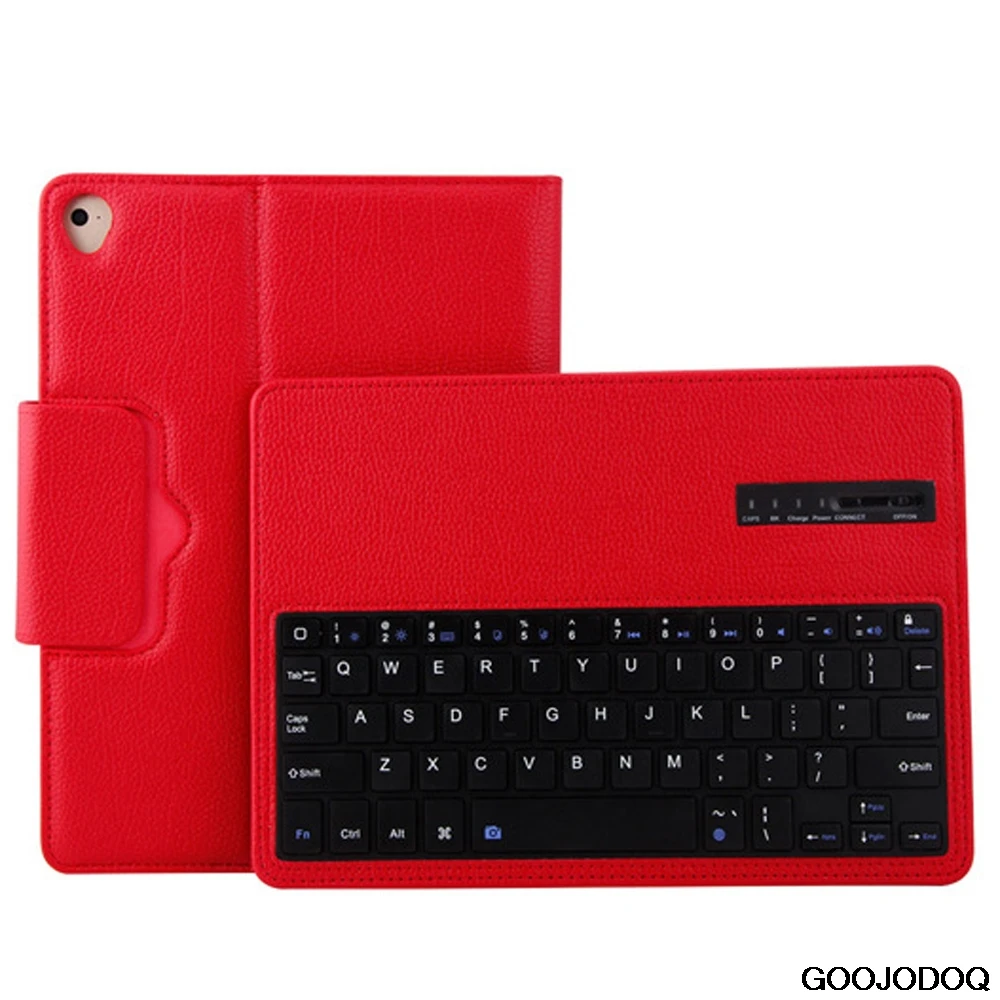 red-foripadPro10.5 Чехол для клавиатуры для iPad Pro 10,5 A1701 A1709 из искусственной кожи, чехол-книжка Smart Cover для iPad чехол Pro 10,5 с Bluetooth клавиатурой - Цвет: red-foripadPro10.5