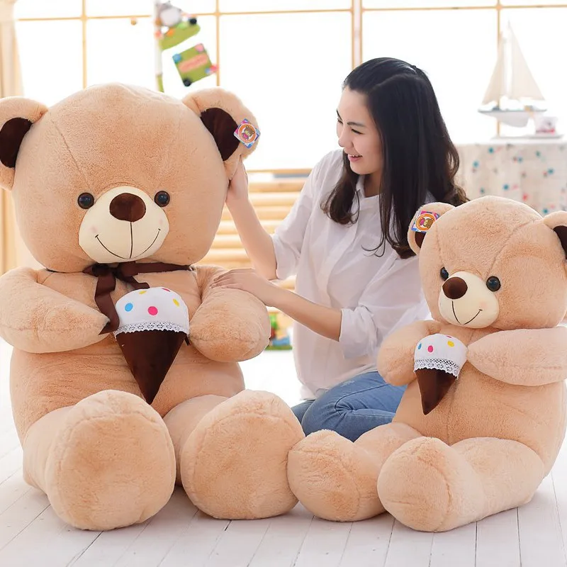 

Hot Selling Ice Cream Bear Creative Cartoon Plush Toy Doll-Processing Customizable Logo Recruit Agents