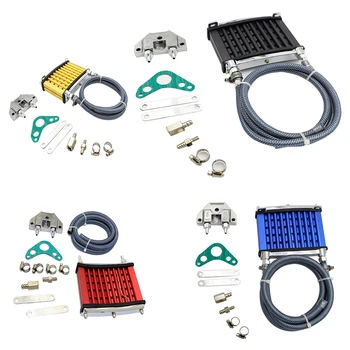 

1 set Motorcycle retrofit oil radiator Oil Cooler Cooling Radiator For 50cc 70cc 90cc 110cc 125cc Dirt Pit Bike ATV KTM