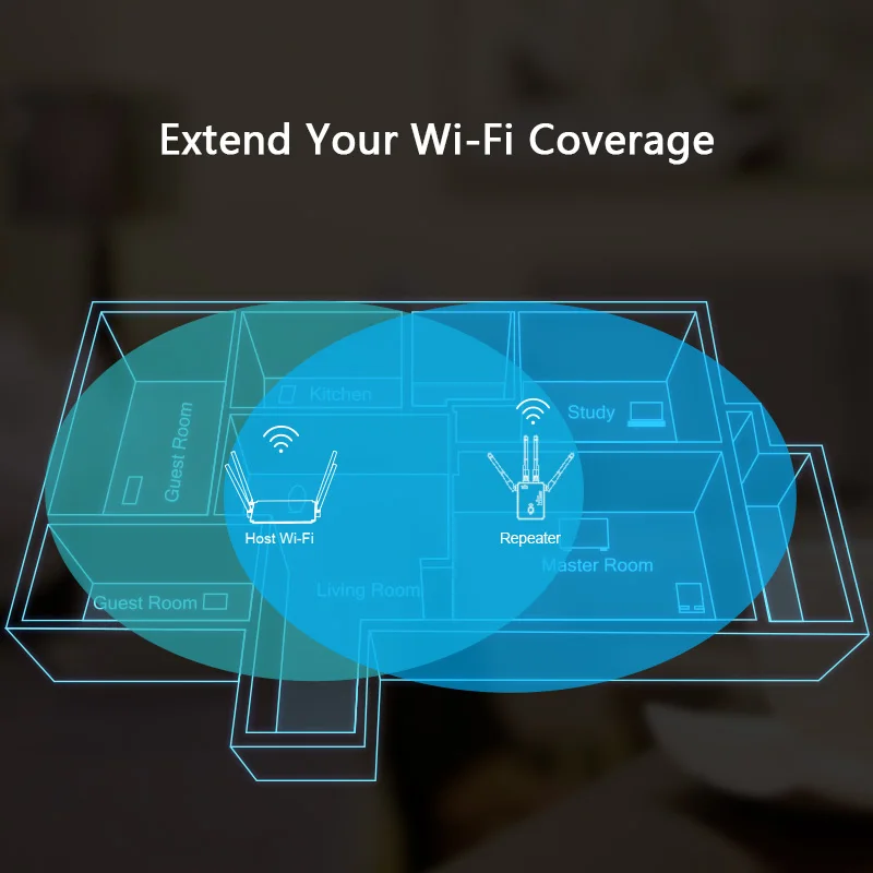 Wi Fi репитер Wavlink AC1200/маршрутизатор AP беспроводной расширитель диапазона WIFI