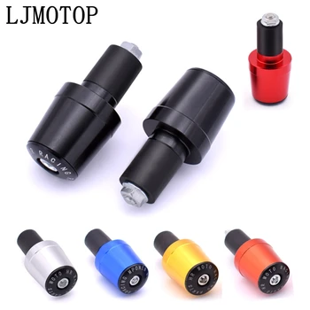 

7/8"22MM Motorcycle CNC Handlebar Grips Handle Bar Cap End Plugs For Yamaha VMAX 1200 NMAX 125 Tenere 700 YZF R120