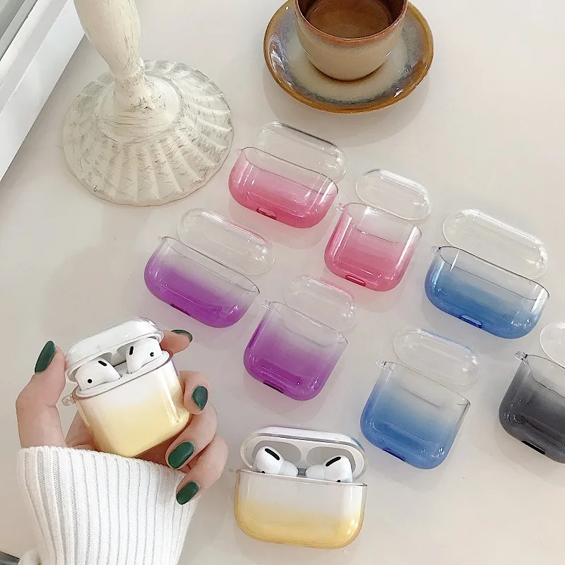 

Colorful Clear Case For Airpods Pro Case Wireless Bluetooth Earphone Accessorie Soft TPU Cover For Airpods Pro 3 1 2 Case
