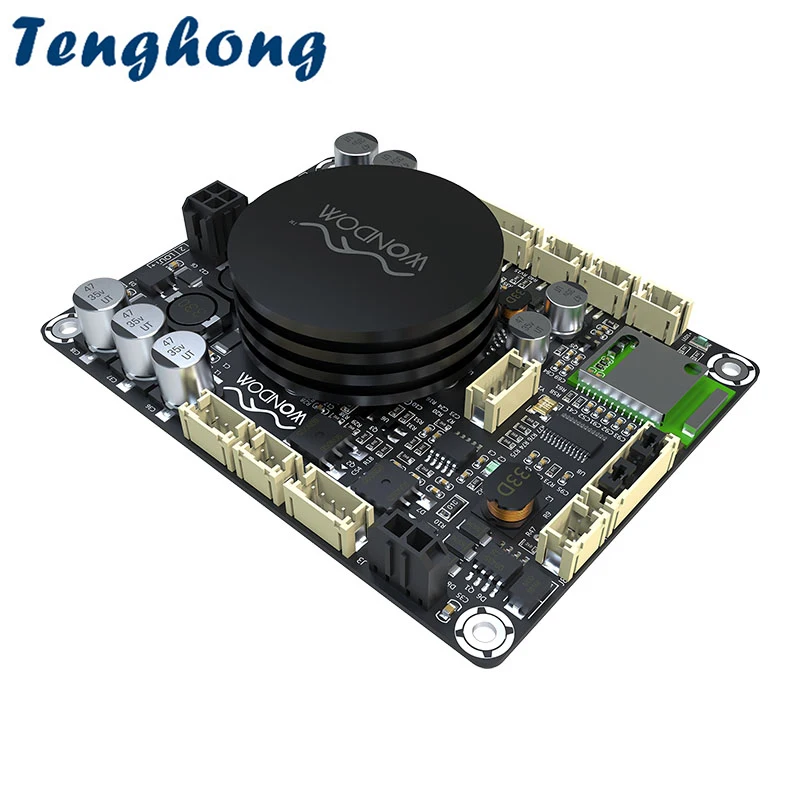 

Tenghong Bluetooth 5.0 Audio Power Amplifier Board 2x50W Class D HIFI Sound Amplifier With DSP Speaker AMP Home Theater DIY 24V