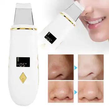 

USB Charging Ultrasonic Ion EMS Skin Scrubber Pore Cleaning Face Care Blackhead Removal Machine Wrinkle Removal Instrument Home