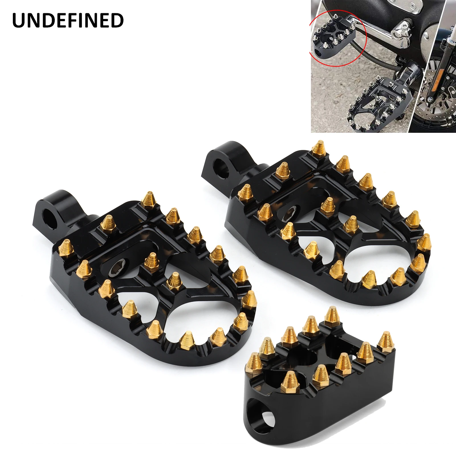 Golden MX Style Foot Pegs Wide Footrests Pedals Gear Brake Shifter Peg For Harley Dyna Fatboy Street Bob Sportster 883 Bobber | Автомобили