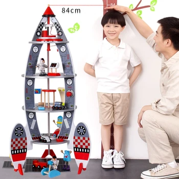 

Children Infants Play House Simulation Large-scale Aviation Rocket Multifunctional Assembled Model Toy Kids Educational Toy Gift