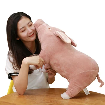 

Plush Toys Pig 25cm 40 60 Cm Pink Light Cute Mini Soft Stuffed Animals Plush Toy For Children Year Of The Pig Sofa Pillow Home