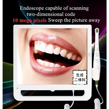 

1,000 HD mega pixels 17inch LCD monitor with 8G usb intra oral camera all in one machine Dental endoscope WIFI
