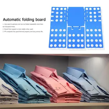 

Plastic Garment Folding Board Shirt Adjustable Clothes Holder Wardrobe Storage Organizing for Home Storage Tools