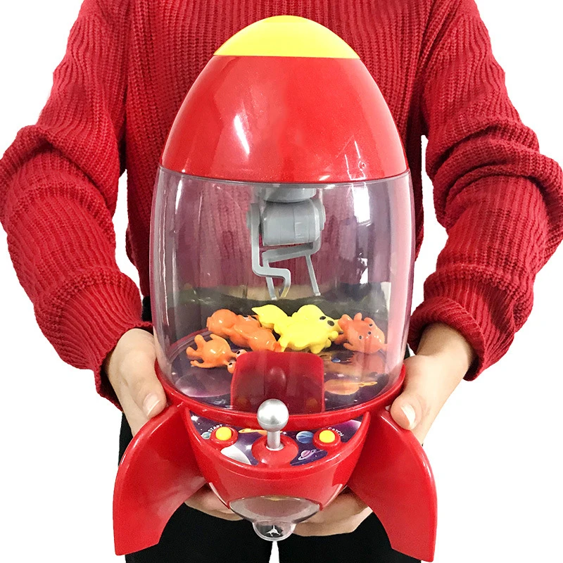 

Desktop Game Machine Eco-Friendly Non-Toxic Mini Candy Machine Rocket Toys Claw Machine Carnivals Children Birthdays Gifts