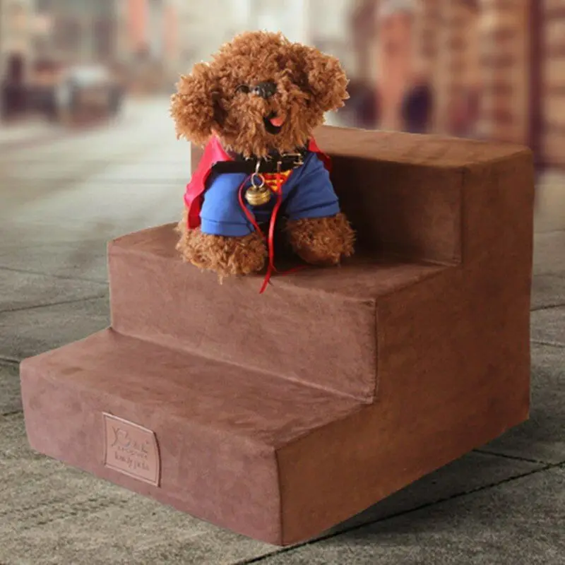 

3 Steps Dog Stairs Cat Staircase Breathable Anti-slip Waterproof Pet Climbing Ladder Bed Cushion Mat Dogs Puppy Cat Dropshipping