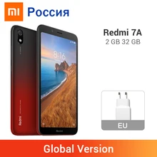 Оригинальная глобальная версия Xiaomi Redmi 7A 7A 2 ГБ 32 ГБ 4000 мАч аккумулятор смартфон Snapdargon 439 Восьмиядерный 5,4" 18:9 полный экран
