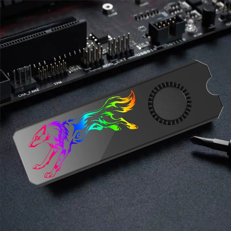 M2 SSD Ʈ ũ   5V ARGB M.2 2280 ָ Ʈ ũ ϵ ̺  ð   е