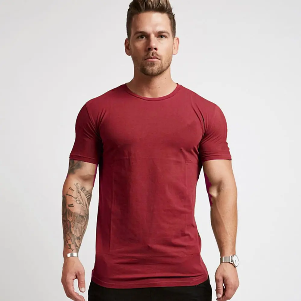 Bodybuilding Fitness Men’s Cotton Short Sleeve T Shirt Men's Fitness