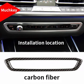 

For BMW new X5 G05 2019 carbon fiber dashboard volume frame molding trim 1pc