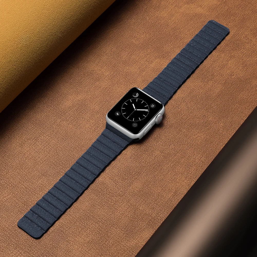 Unique Wool Leather Strap For Apple Watch Band 49mm 41mm 40mm 45 44 42 38mm  Correa Bracelet For iwatch series 8 7 5 4 6 SE Strap