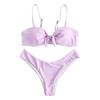 

Women Swimsuit Bikini Set High Waist Push Up Swimwear Women Thong Bikini Swimsuit High Cut Swimming Two Pieces Bathing Suit