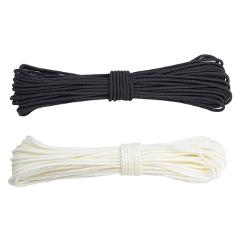 

Archery Release Compound Bow String Nock D Loop Rope Cord Bowstring Black and White 2 Colors