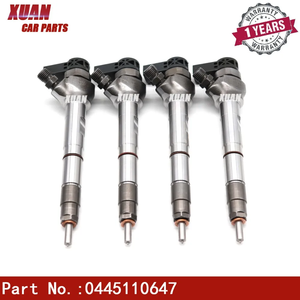 

Fuel Injector Nozzle 0445110647 For VOLKSWAGEN Beetle CC Golf VII Audi A3 A4 A6 Q2 Q5 1.6 Tdi Seat Alhambra Ateca Leon ST