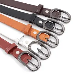 Women Pu Leather Belt New Pin Buckle Waistband For Ladies Designer Corset Girdle Black Buckle Small Belts For Jeans Waistband