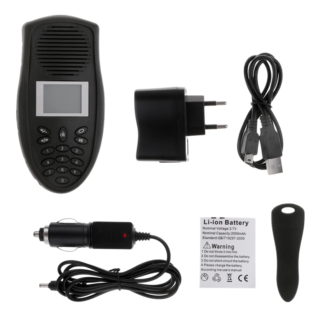 

Outdoor Hunting Decoy Bird Caller MP3 Player Hundreds Birds Sound Speaker Game Caller Black