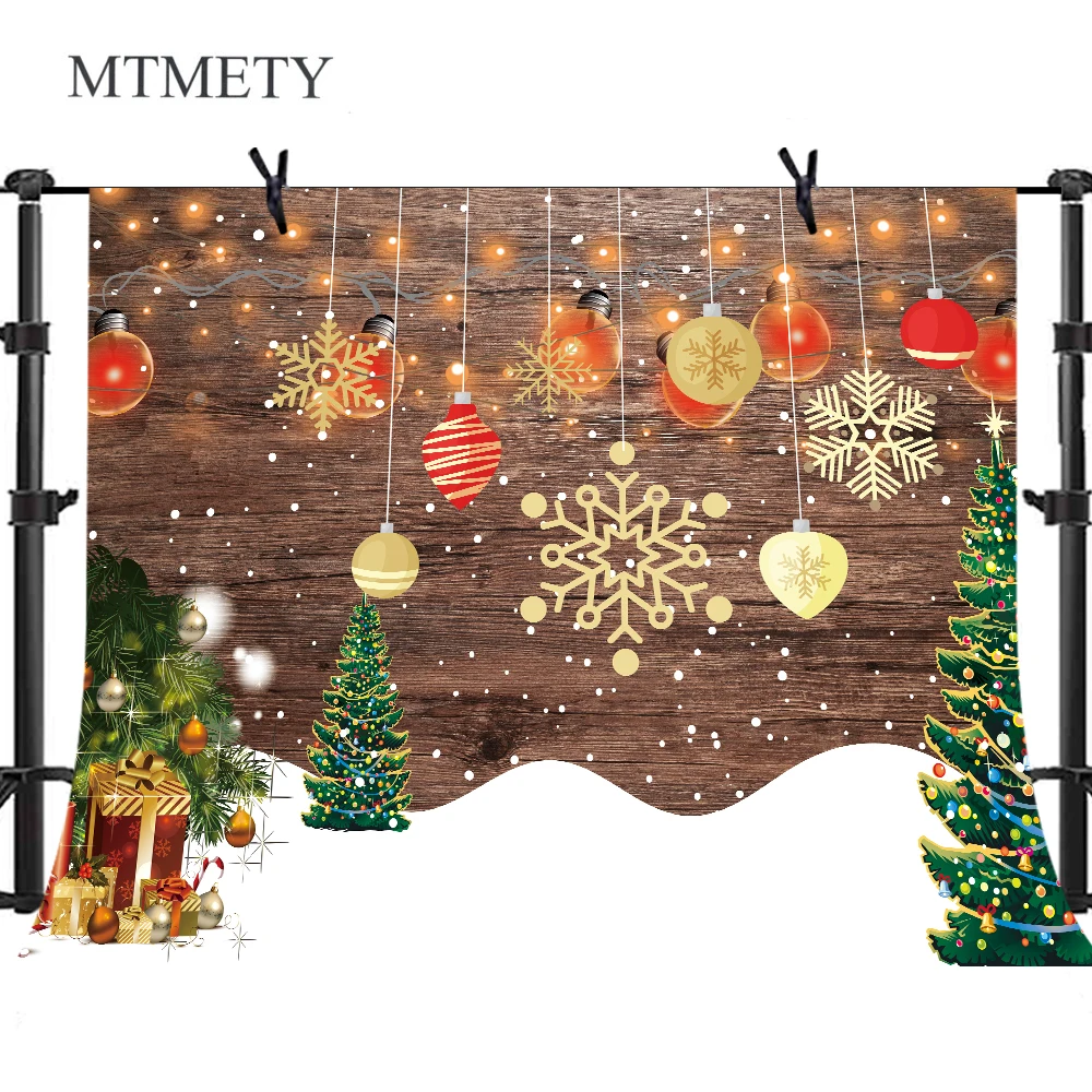 

MTMETY Christmas Background New Year Party Snow Gifts Children Photography Backgrounds Custom Vinyl Backdrops Photo Studio