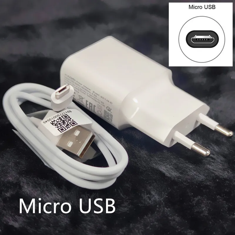 Original xiaomi charger 18W QC3.0 Fast charge Micro USB /Type C Cable For mi 6 4c redmi note 7 8 9 8SE 6 9 6X 5X 65w charger