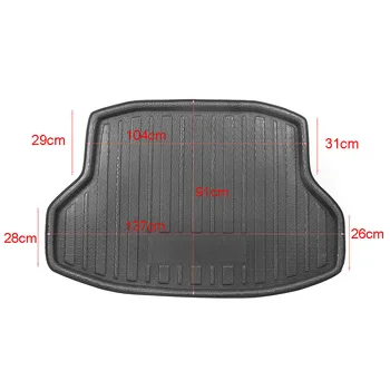 

For Honda Civic 2016 Floor Tray Carpet Mud Protector Cover Rear Trunk Cargo Mat Car Accessories