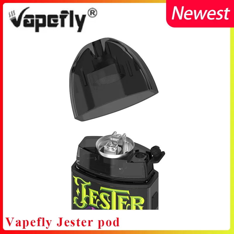 

NEWEST Vapefly Jester pod Rebuildable Dripping 2ml & 0.5ohm RBA Refillable Mesh pod for E cigarette vape jester pod kit