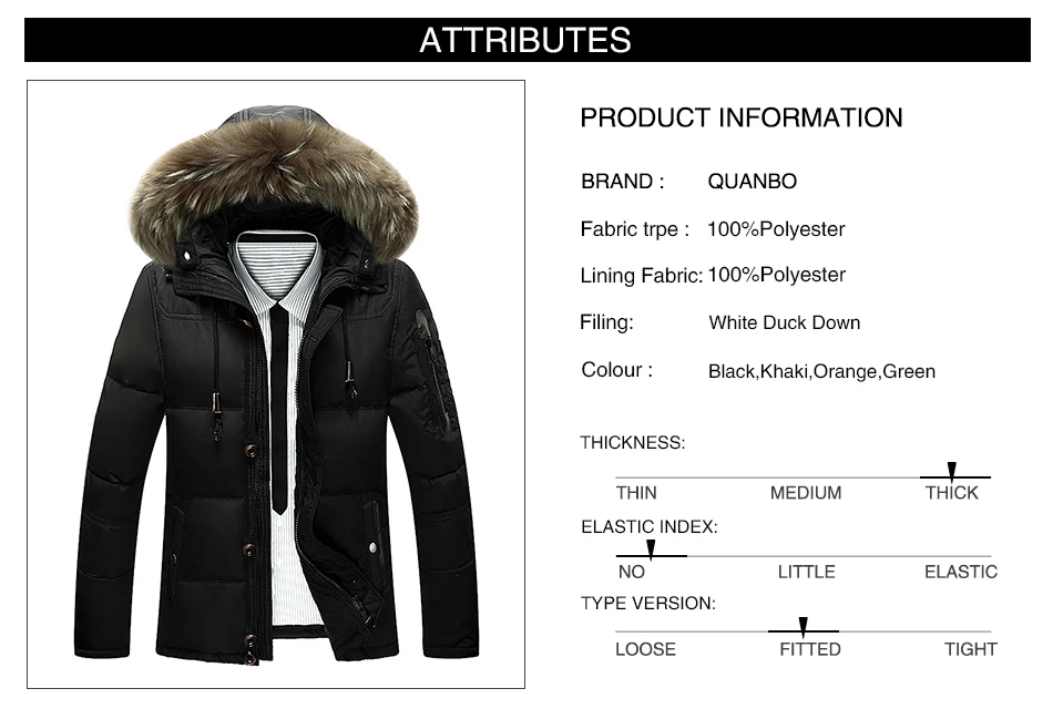 long puffa coat Winter Keep Warm Wind Proof Men's Snow Outwear Jacket 2021 New Thick Warm White Duck Down Brand Parka Black Male Coat black puffer coat