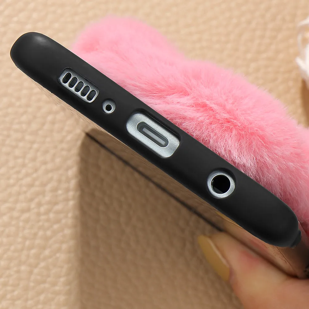 LAPOPNUT Прекрасный Мягкий ТПУ 3D «любящее сердце» Кролик чехол для samsung Galaxy J6 J5 J3 J4 плюс A8 A7 A6 A3 A5 пушистый шапочка для душа