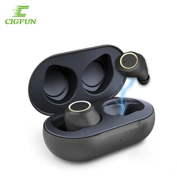 

Cigfun TWS Bluetooth Earphones IPX5 Waterproof Earbuds Headphones Mini 6D Stereo Handsfree Headset with Mic for Xiaomi Samsung