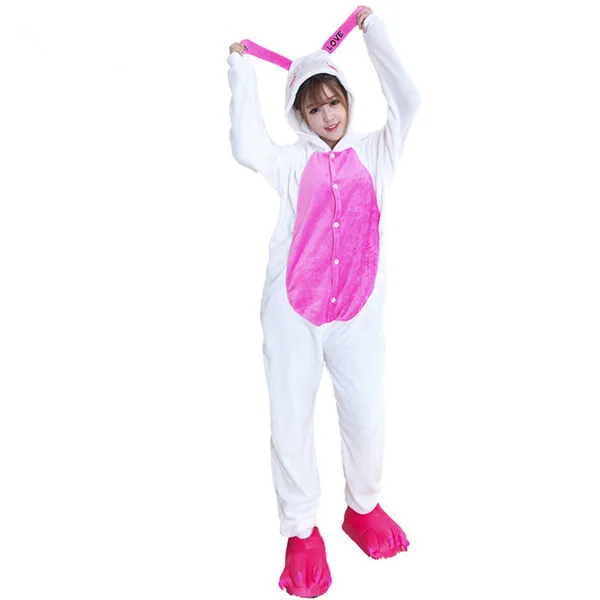 costume Фланелевая домашняя пижама в виде животных для костюмированной вечеринки; осенне-зимняя домашняя одежда для маленькой леди - Цвет: costume