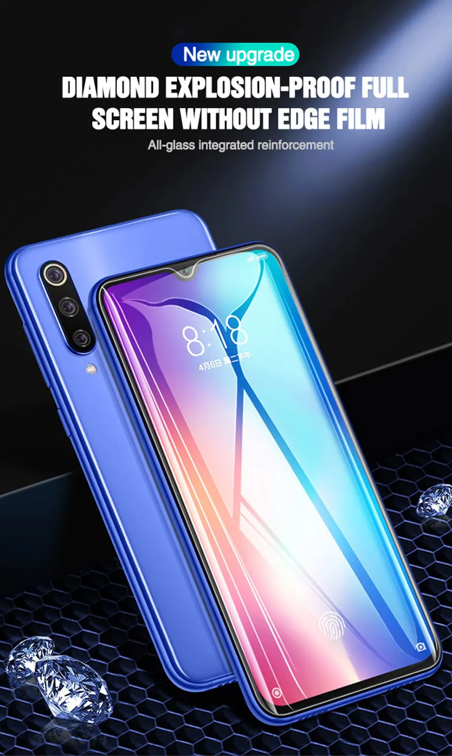 Закаленное Стекло для samsung Galaxy A50 A40 A60 A70 A5 A7 A750 A8 A9 Прозрачная крышка Экран защитная пленка закалённое Стекло