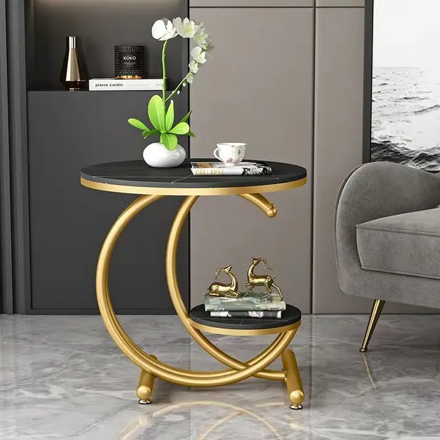 luxury marble Round Side table 1